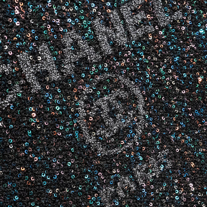 Chanel 20A Deauville Pouch Sequins/Calfskin Black/Multicolour