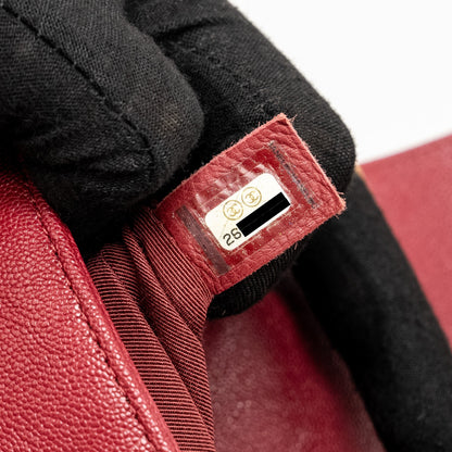 Chanel Medium Boy Bag Caviar Red