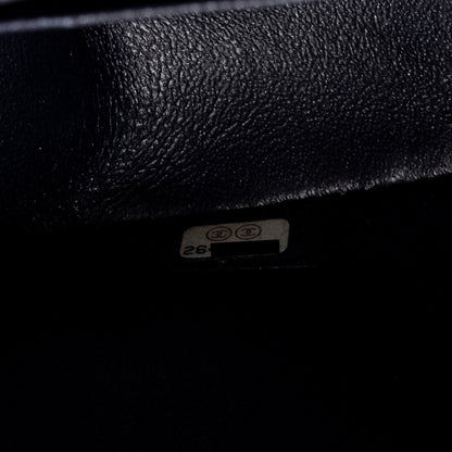 Chanel Mini Rectangular Flap Bag Chevron Lambskin Navy L