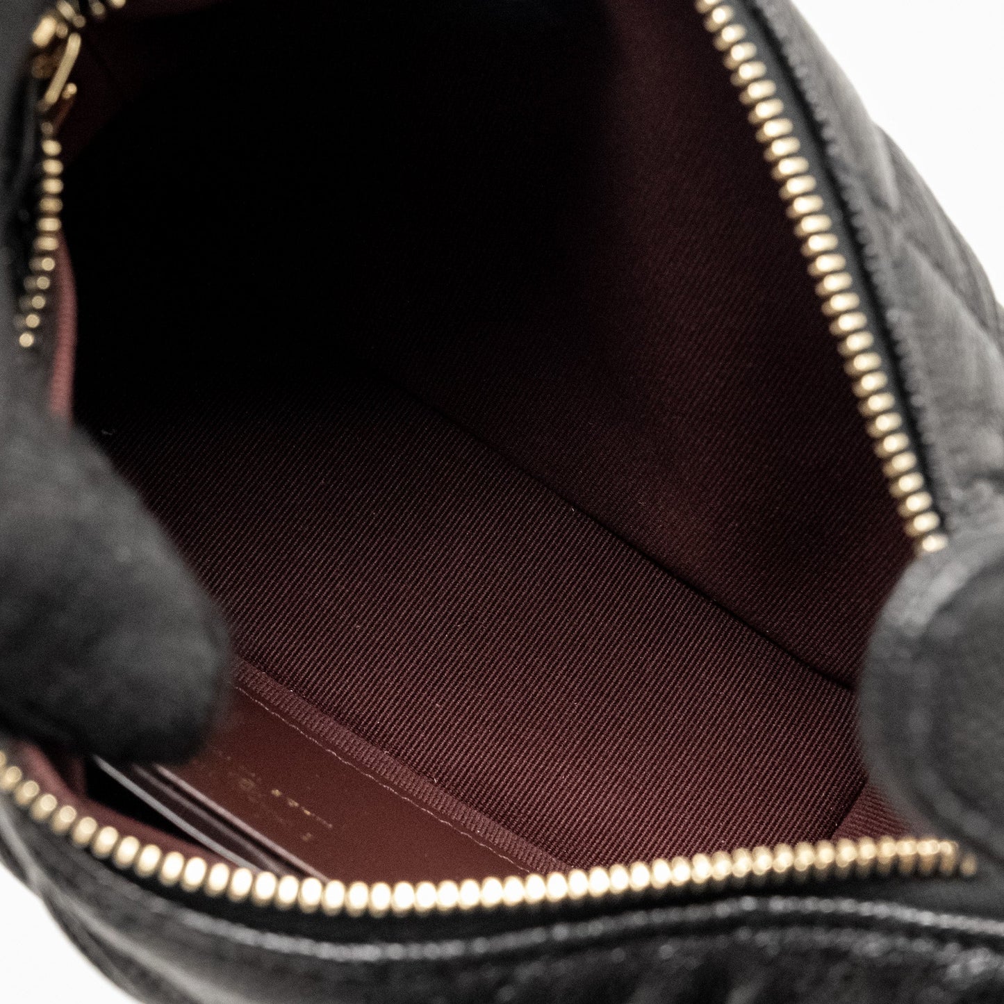 Chanel 25c Quilted Hobo Bag Caviar Black  (microchip)