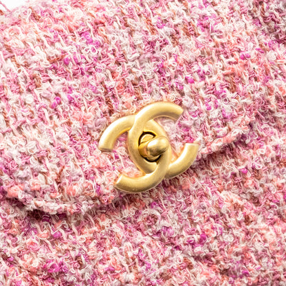 Chanel 24P Mini Kelly/Shopping Tote Tweed Pink/Multicolour  (microchip)