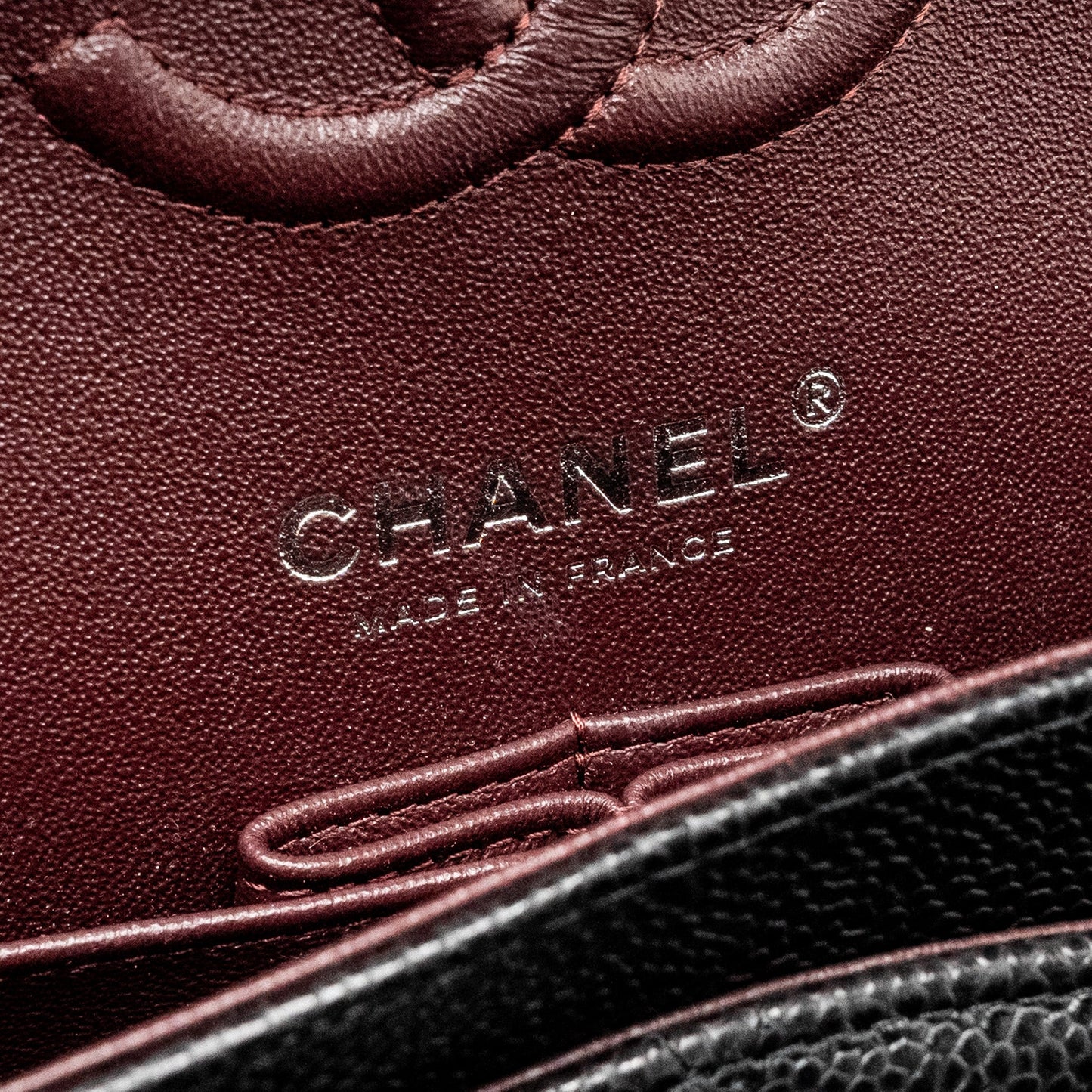 Chanel Small Classic Double Flap Bag Caviar Black  (Microchip)