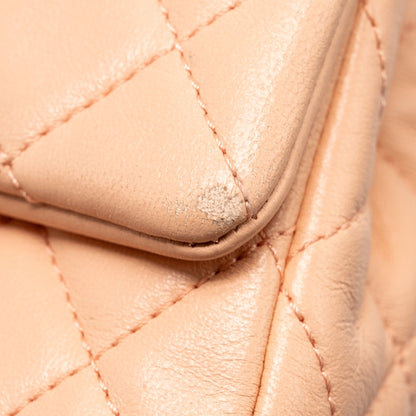 Chanel Pearl Crush Mini Rectangular Flap Bag Lambskin Pink  (Microchip)