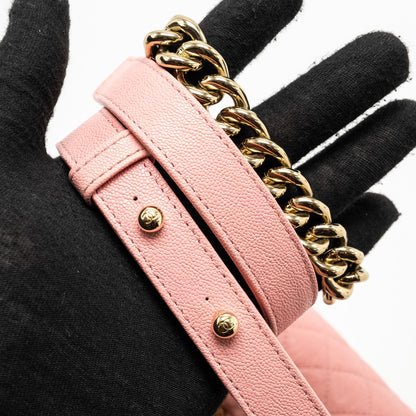 Chanel Medium Boy Bag Caviar PINK L