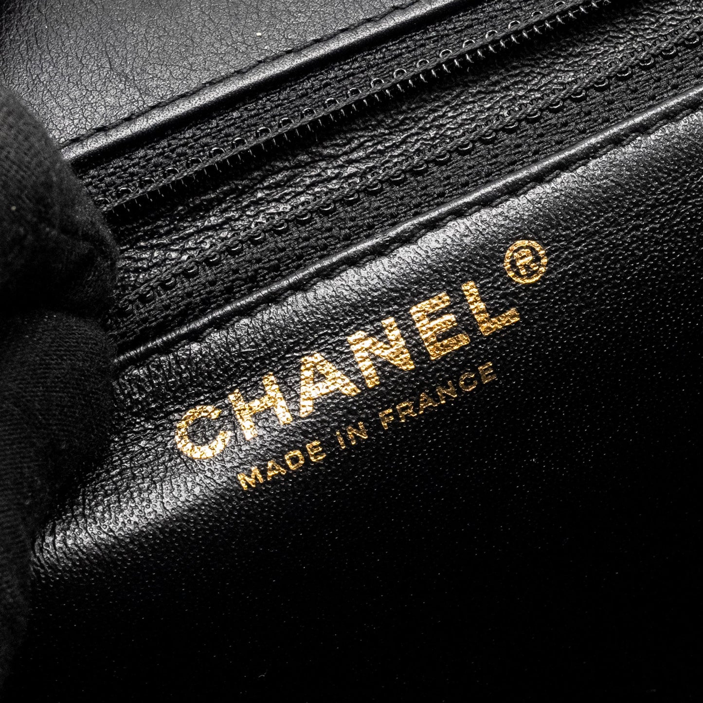 Chanel 19B In The City Top Handle Flap Bag Quilted Chevron Calfskin Black