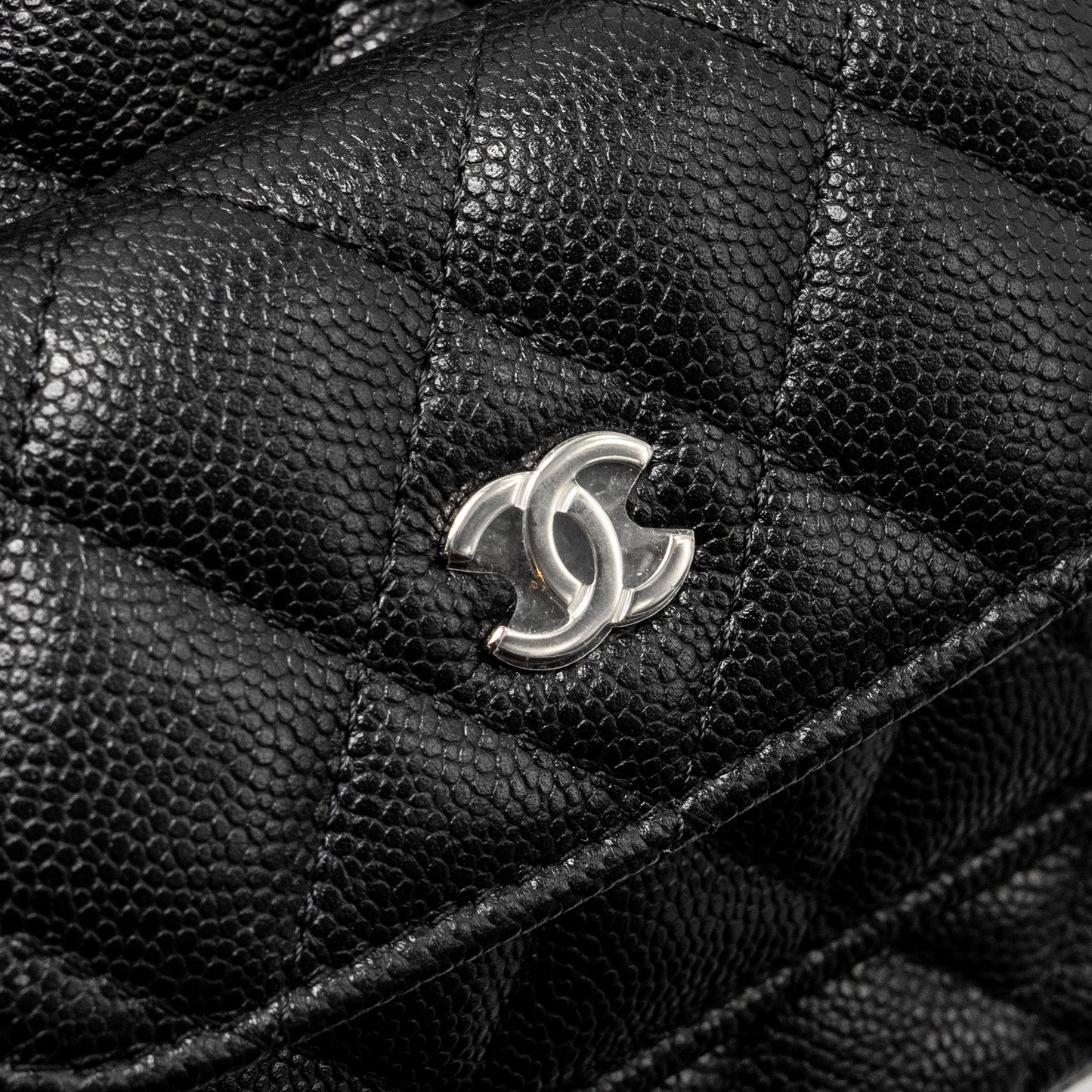 Chanel 24P Mini Backpack/Crossbody Bag Caviar Black  (Microchip)