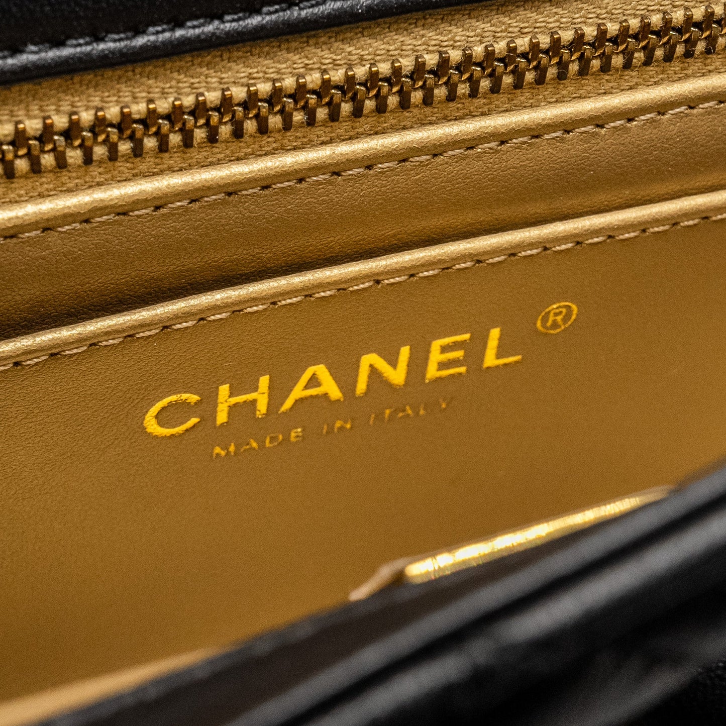 Chanel Pearl Crush Mini Rectangular Flap Bag Lambskin Black  (Microchip)