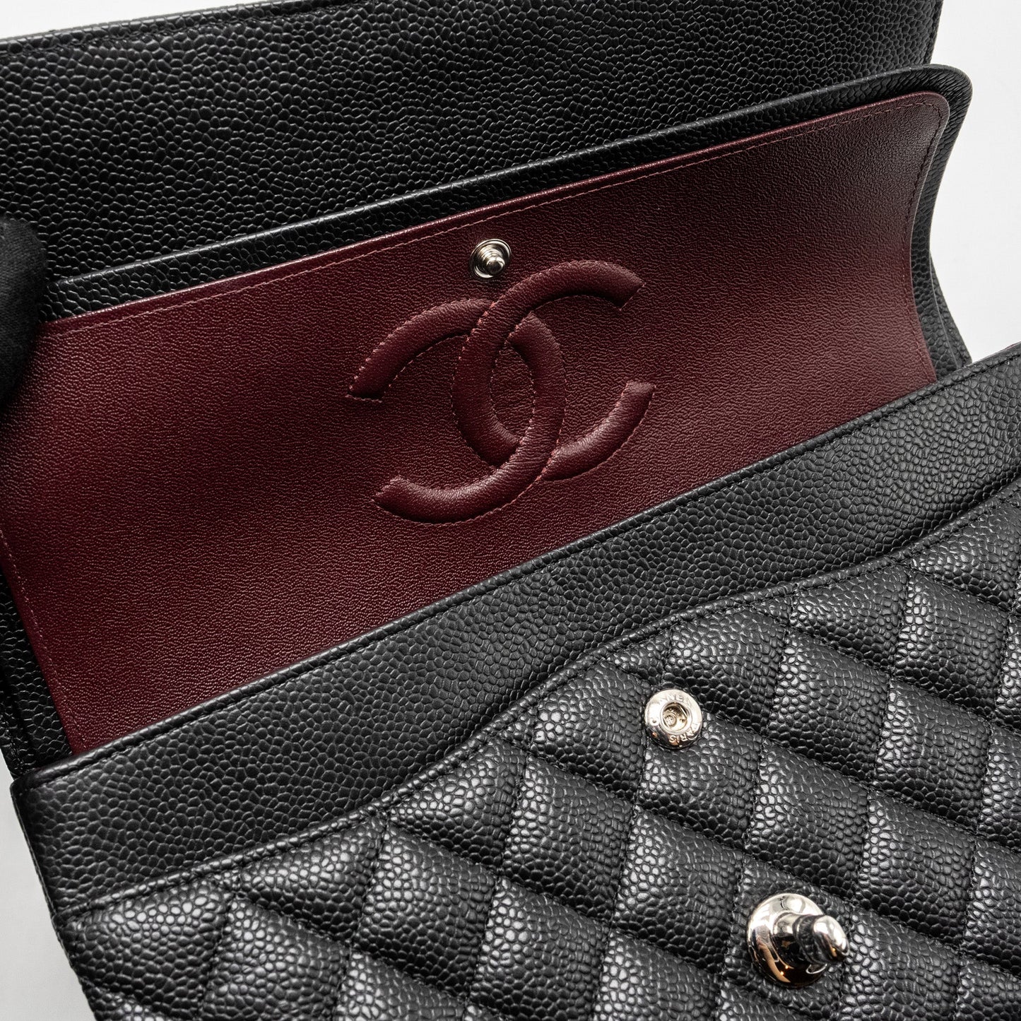 Chanel Medium Classic Double Flap Bag Caviar Black