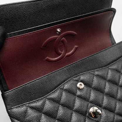 Chanel Medium Classic Double Flap Bag Caviar Black