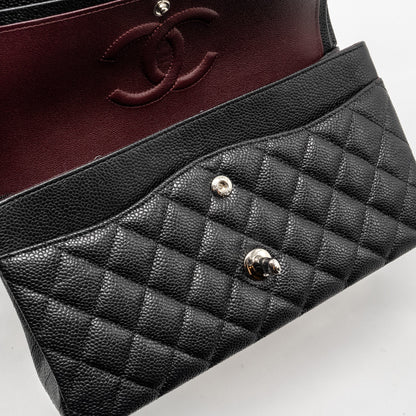 Chanel Medium Classic Double Flap Bag Caviar Black