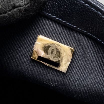 Chanel 21K My Perfect Mini Flap Bag Caviar Iridescent Black  (Microchip)
