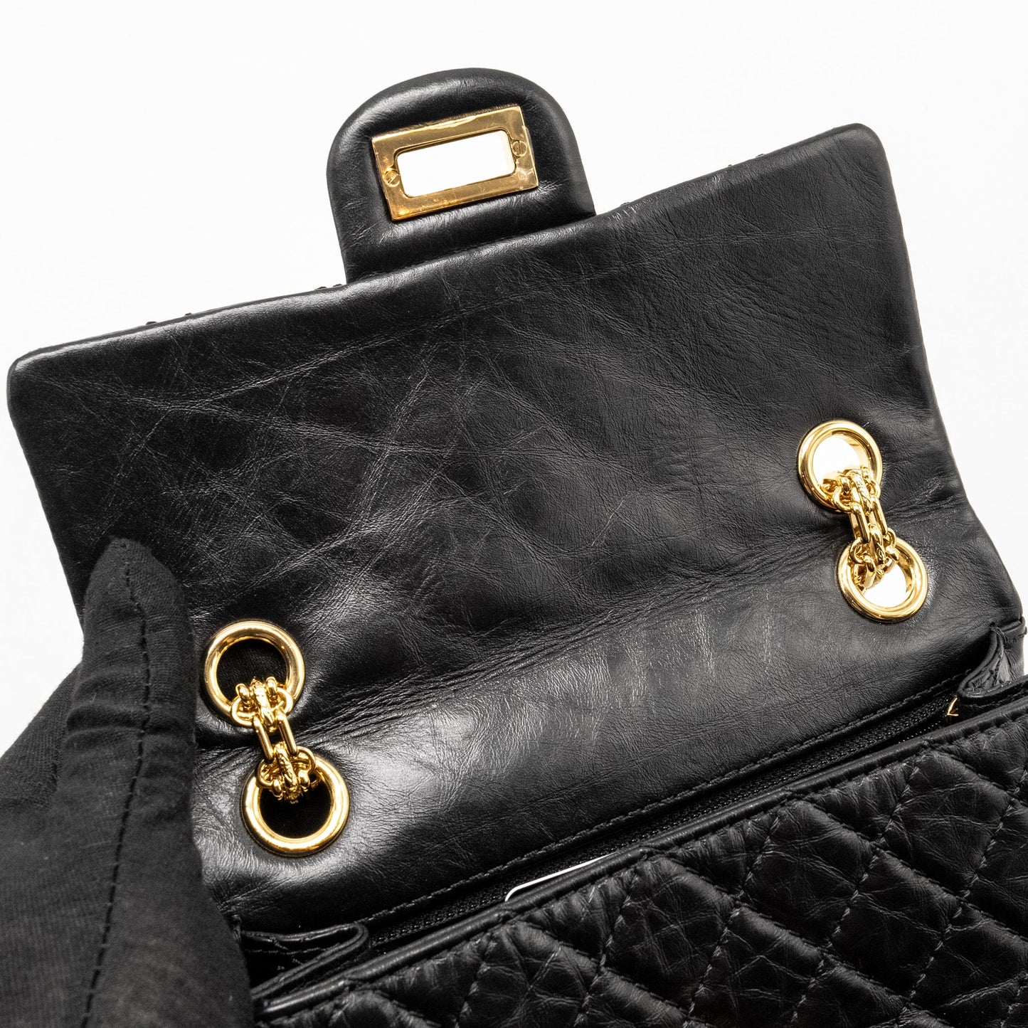 Chanel Mini 2.55 Reissue Aged Calfskin Black