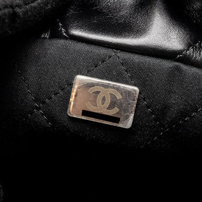Chanel Mini 22 Bag Calfskin So Black (Microchip)