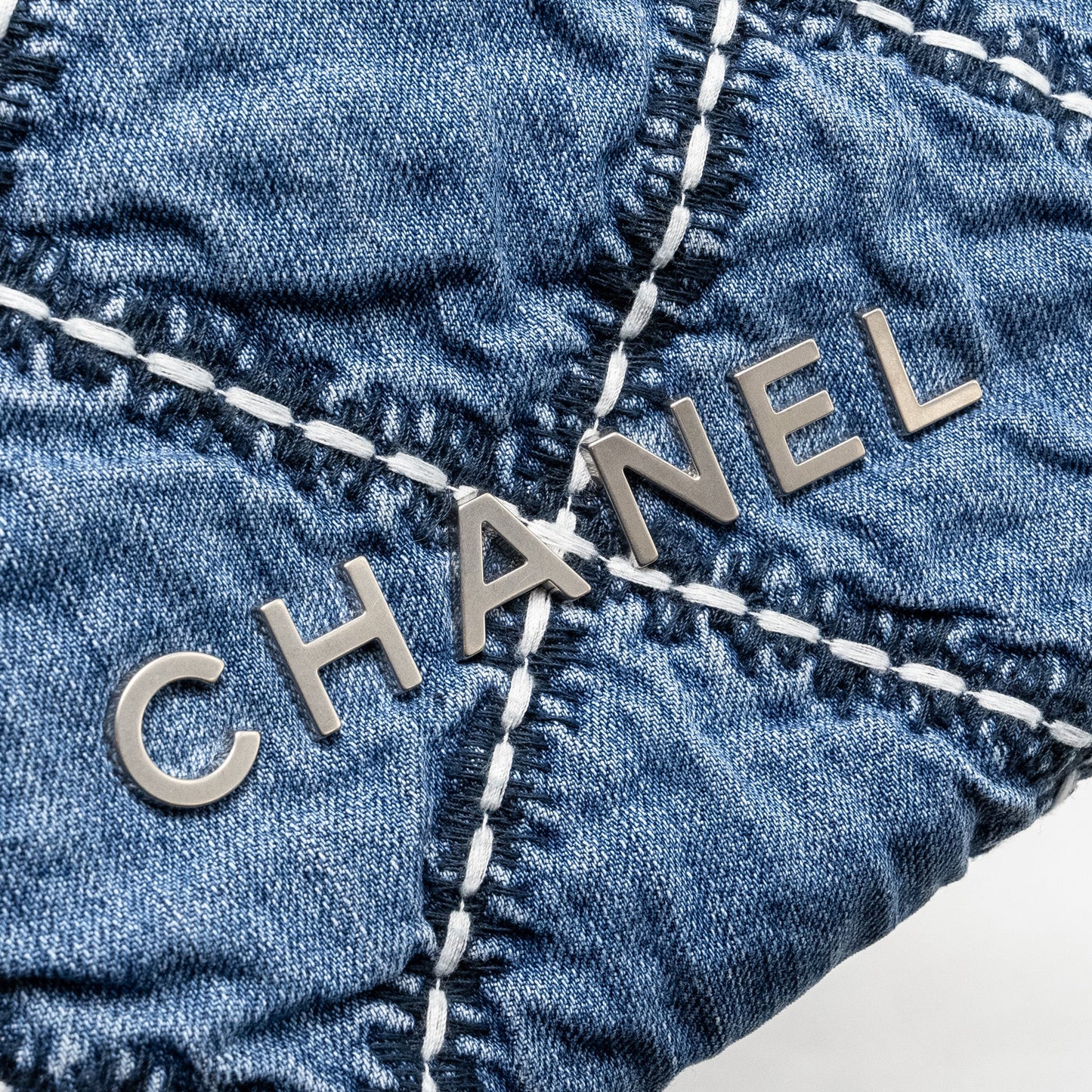 Chanel Mini 22 Denim Light Blue  (microchip)