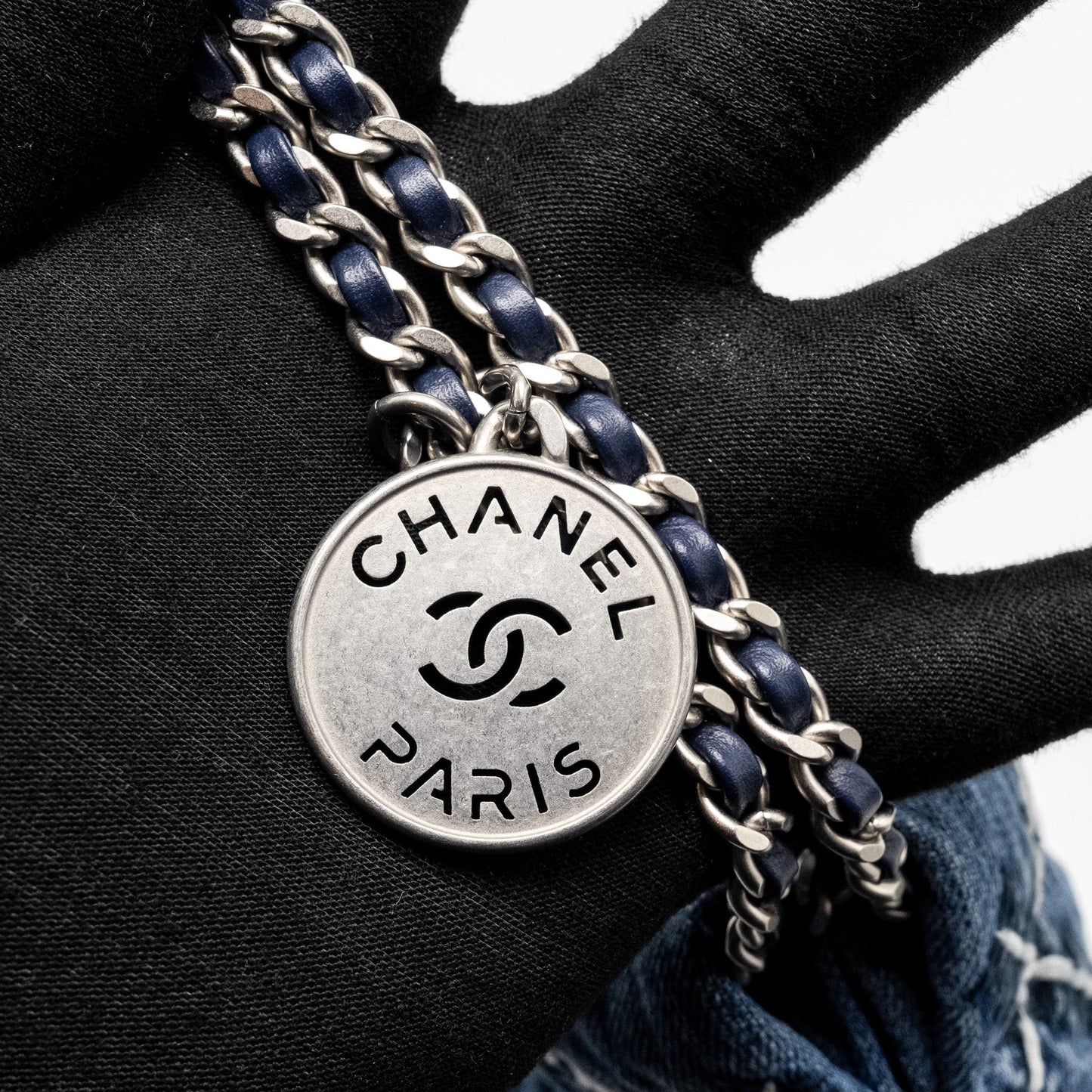 Chanel Mini 22 Denim Light Blue  (microchip)