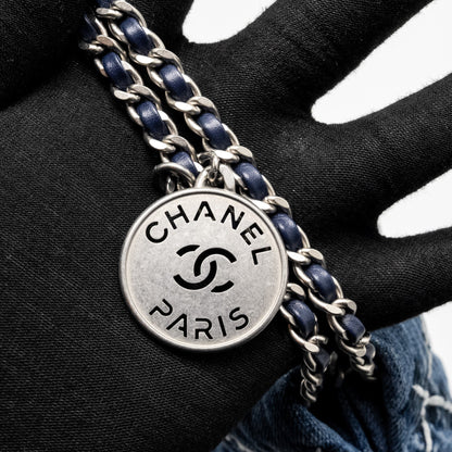 Chanel Mini 22 Denim Light Blue  (microchip)