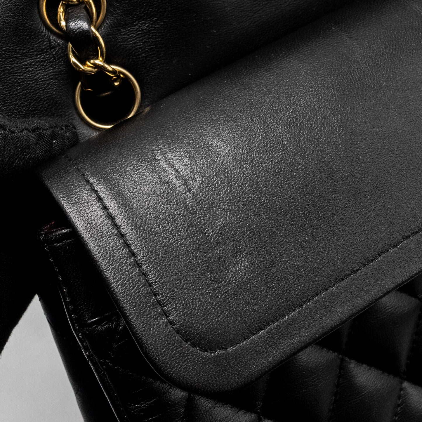 Chanel Medium Classic Double  Flap Bag Lambskin Black