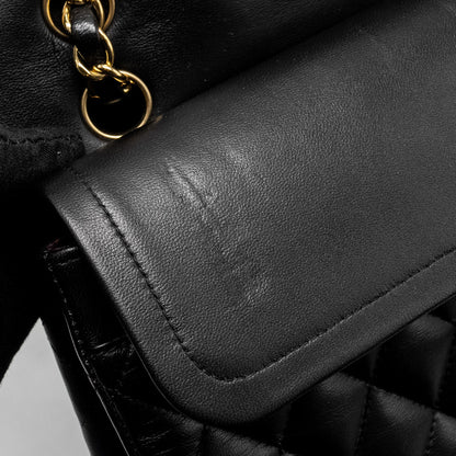 Chanel Medium Classic Double  Flap Bag Lambskin Black