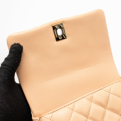 Chanel Mini Coco Handle Caviar BEIGE L