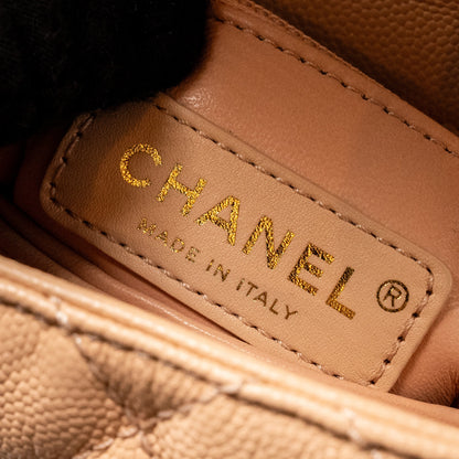 Chanel Mini Coco Handle Caviar BEIGE L