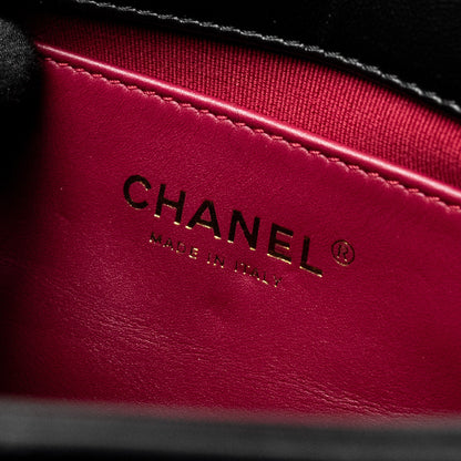Chanel 22B Mini FlapBag Lambskin Black  (Microchip)