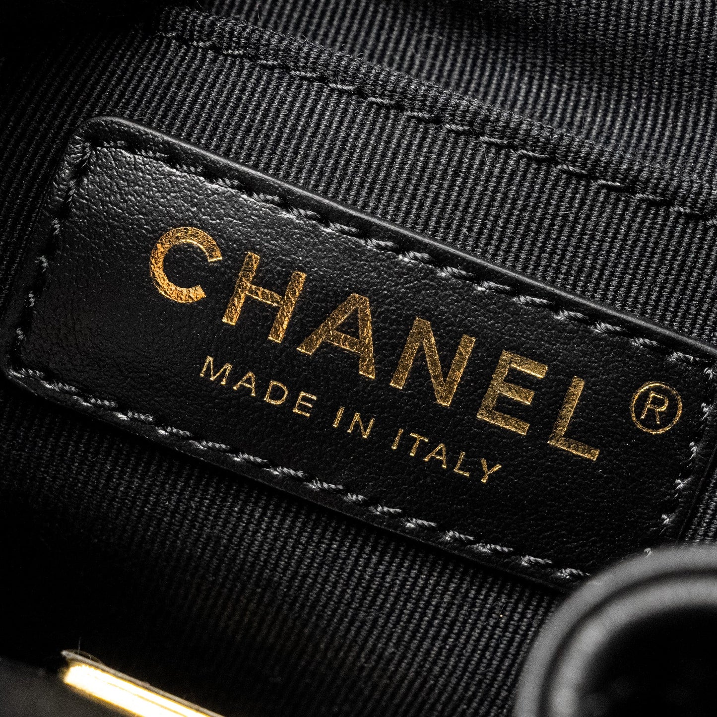 Chanel 22S Candy Chains Mini Bucket Backpack Lambskin Black  (Microchip)