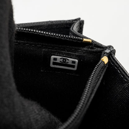 Chanel 23s Wallet On Chain with Bag Charm Caviar Black (Microchip)