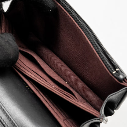 CHANEL Mini 2.55 Reissue Wallet On Chain Aged Calfskin Black  (Microchip)