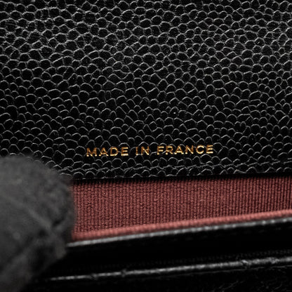 Chanel Classic Flap Card Holder CAVIAR BLACK  (Microchip)