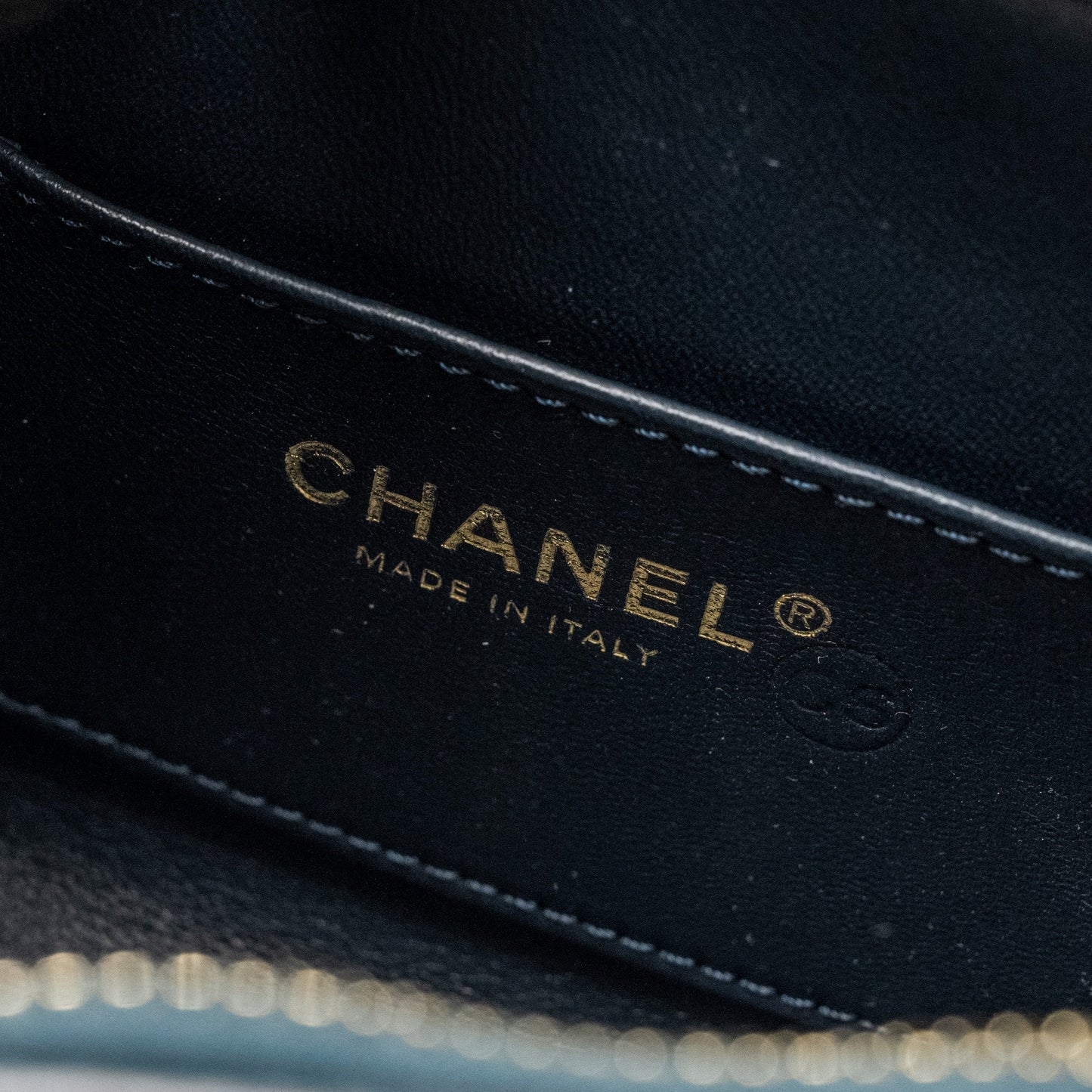 Chanel Lock me Up Chevron Medal Flap Bag Calfskin Dark Navy