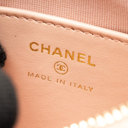 Chanel 23K Small Hobo Bag Calfskin Pink  (microchip)