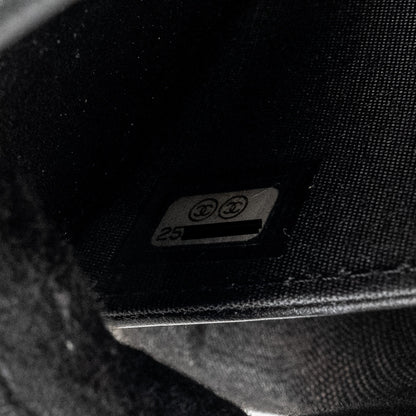 Chanel Boy Wallet On Chain Caviar Black