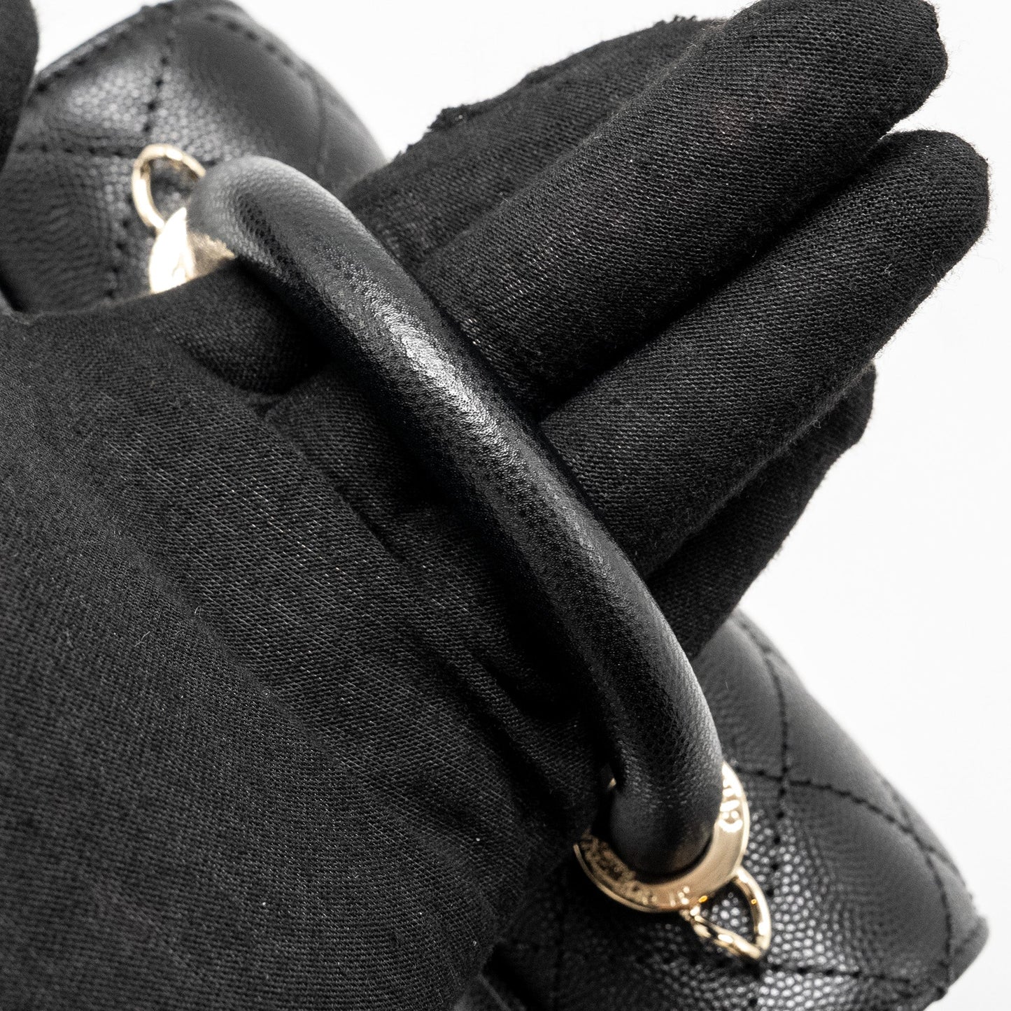 Chanel Mini Coco Handle Caviar Black L (Microchip)