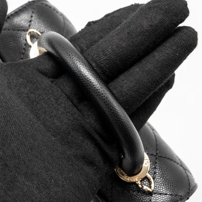 Chanel Mini Coco Handle Caviar Black L (Microchip)