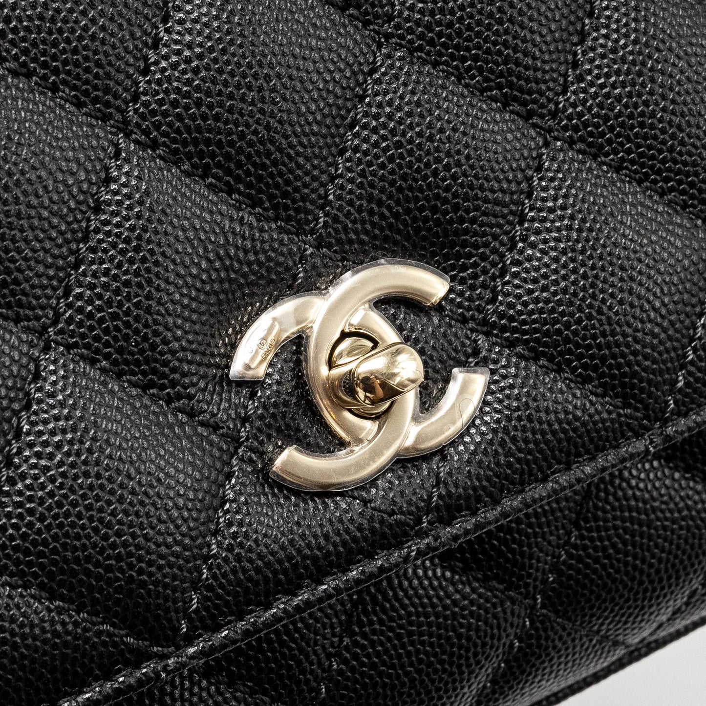 Chanel Mini Coco Handle Caviar Black L (Microchip)