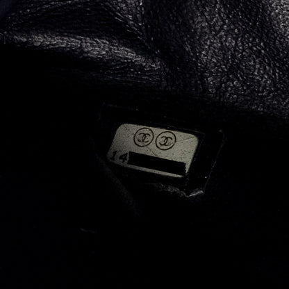 Chanel Maxi 2.55 Reissue Flap Bag Aged Calfskin Dark Blue Ruthenium Hardware