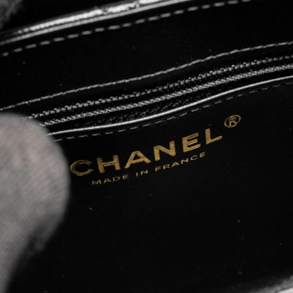 Chanel Mini Kelly Shopping TOTE Bag Calfskin Black  (Microchip)