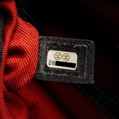 Chanel New York Bowling Bag Quilted Lambskin Black