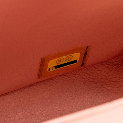 Chanel Mini Rectangular Flap Bag Patent Pink