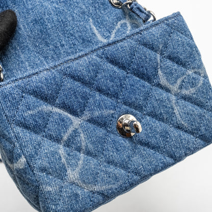 Chanel Mini Square flap bag denim blue