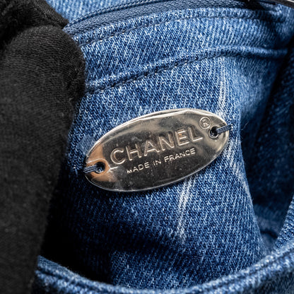 Chanel Mini Square flap bag denim blue