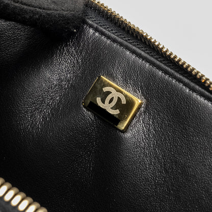 CHANEL 22s Letter Top Handle Small Vanity Case Caviar Black Brushed  (Microchip)