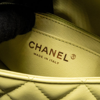 Chanel Mini Rectangular Flap Bag Lambskin Pistachio L (Microchip)