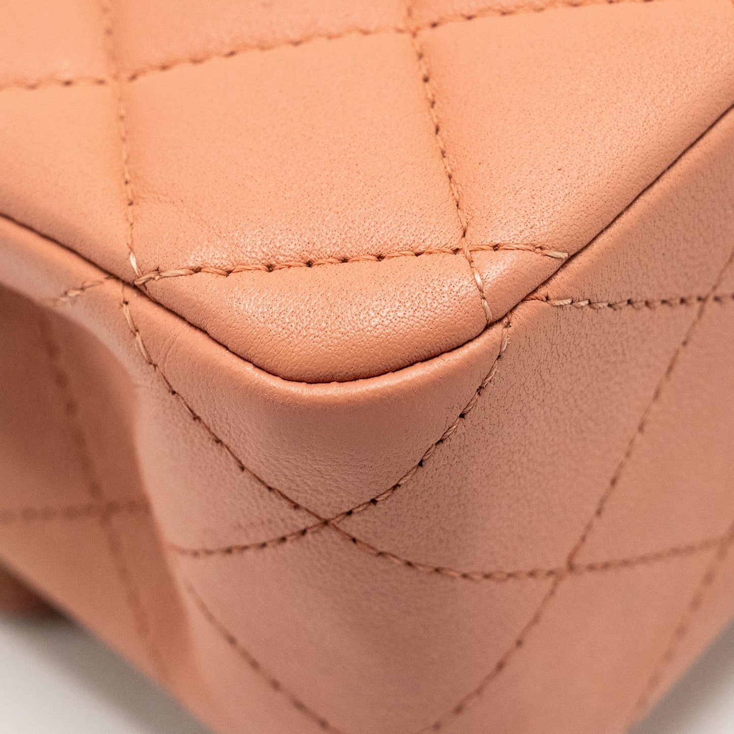 Chanel Medium Classic Double Flap Bag Lambskin Pink  (Microchip)