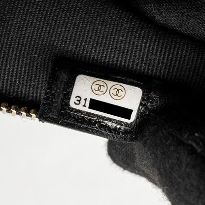 Chanel 22p Travel Pouch With Sleep Mask Nylon Black