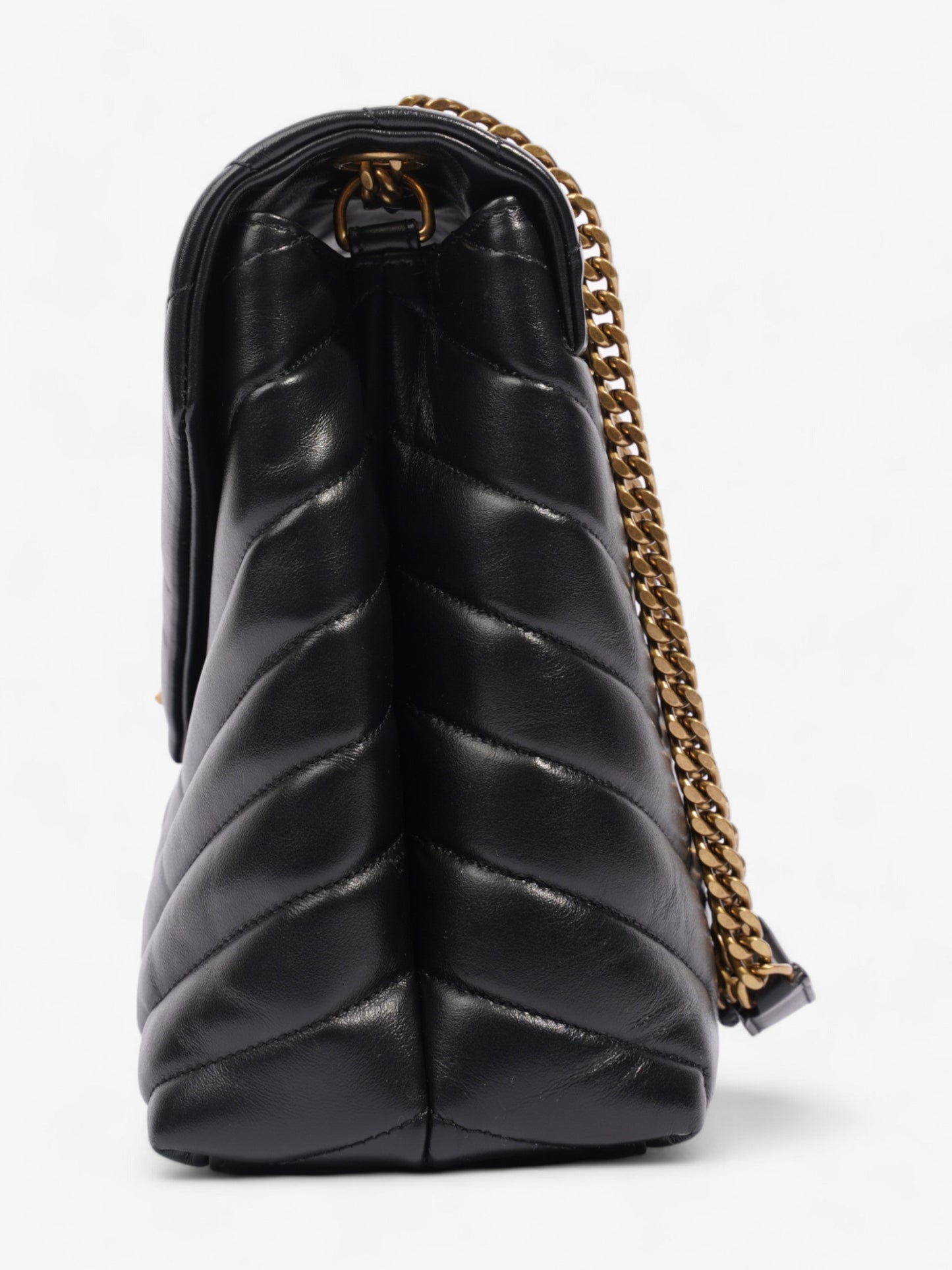 Saint Laurent Lou Lou Black Leather Medium