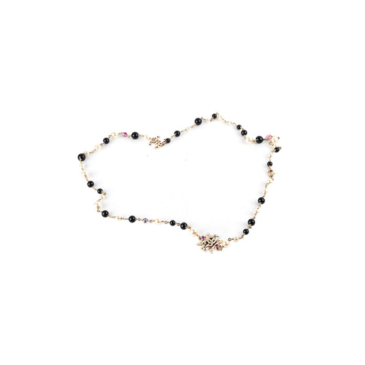 Chanel Long Pearl Crystal Necklace
