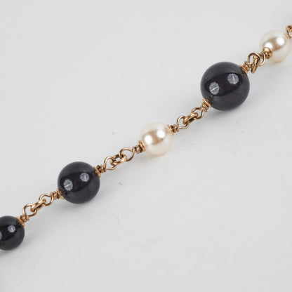 Chanel Long Pearl Crystal Necklace