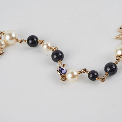 Chanel Long Pearl Crystal Necklace
