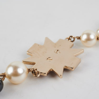 Chanel Long Pearl Crystal Necklace